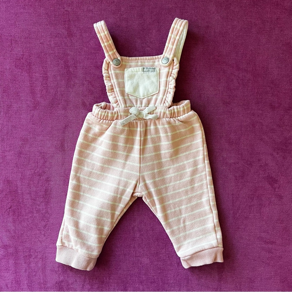 7 For All Mankind Striped Jersey Overalls